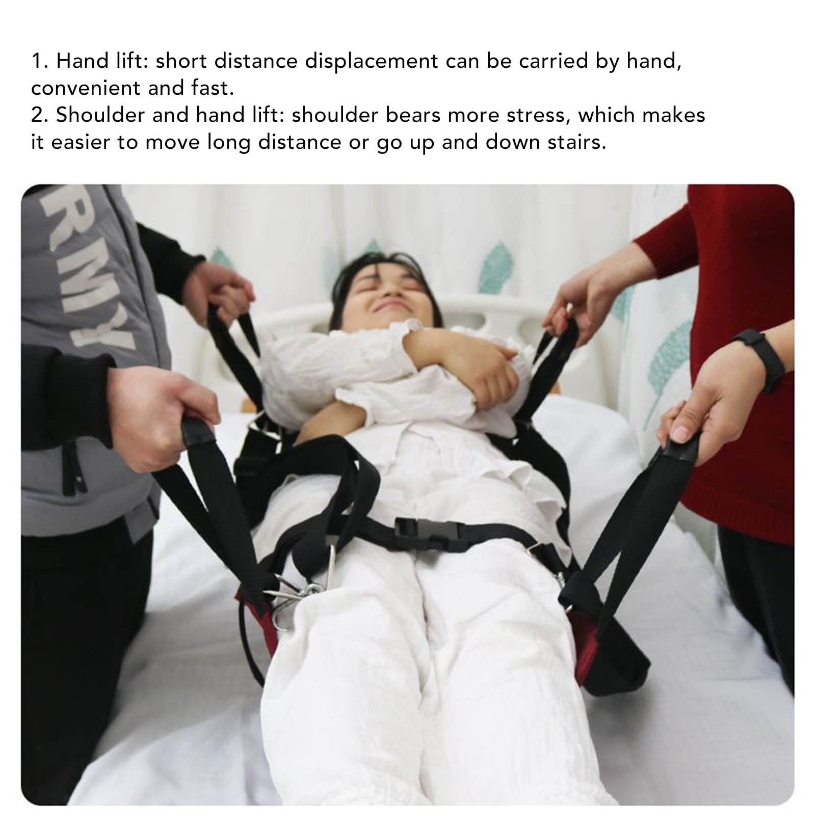 Almohadilla De Cama De Posicionamiento Con Asas, Manta De Transferencia De Tela Oxford Engrosada, Hoja De Transferencia Para Personas Mayores Compatible Para Girar, Levantar Y Reposicionar
