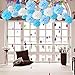 18pcs Tissue Hanging Paper Pom-poms, Hmxpls Flower Ball Wedding Party Outdoor Decoration Premium Tissue Paper Pom Pom Flowers Craft Kit (Blue & White), 8