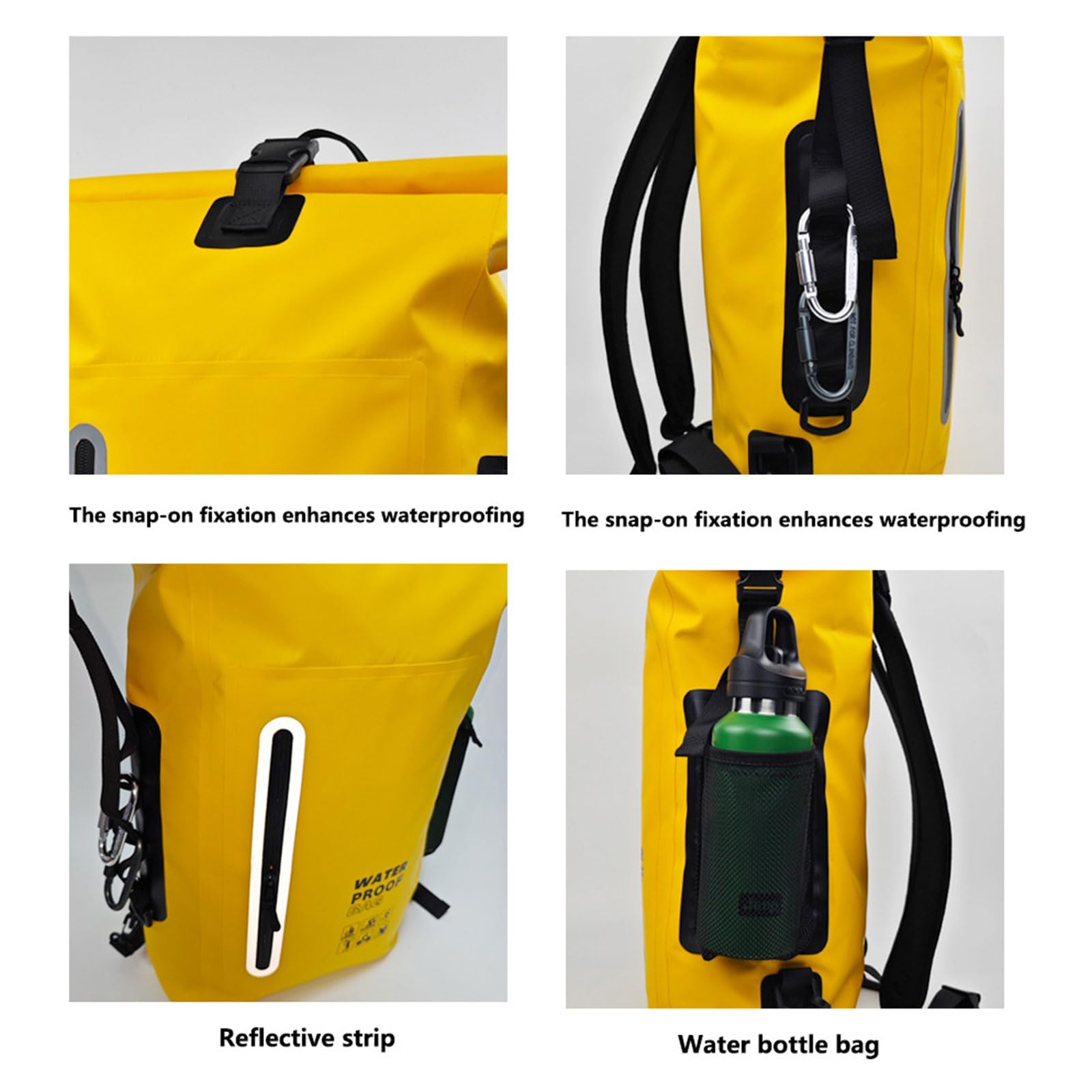 Bolsa resistente al agua de PVC de alta calidad para camping, senderismo y protección contra la lluvia, bolsa resistente al agua de PVC de alta calidad