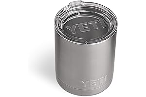Rambler 10 oz Lowball Yeti Mug, Keeps Drinks Cold or Hot for Hours