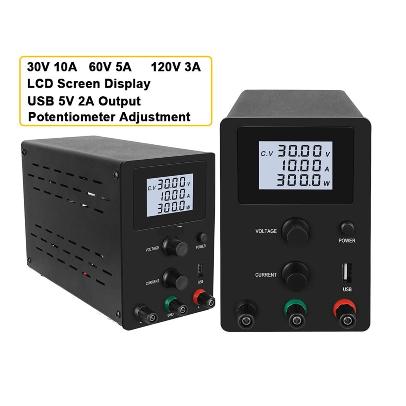 Zasilacz laboratoryjny z precyzyjnym 4-cyfrowym wyświetlaczem LED, 30 V, 10 A, 12 V, 24 V, stabilizator napięcia LCD, źródło przełączające, regulowany regulator do napraw w laboratoriach, pracach el