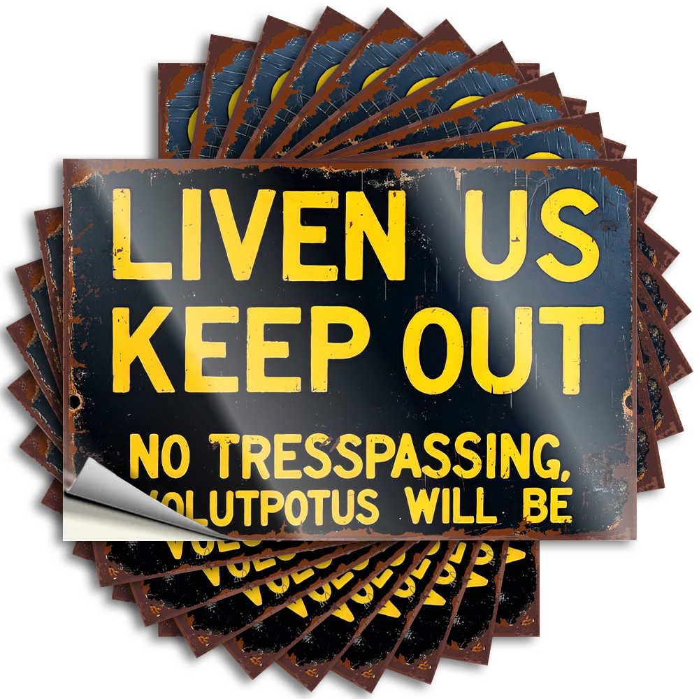 Bumper - Fire Laptop Keep Out: No Trespassing, Voluptuous Will Be for Long Space(6X9CM)
