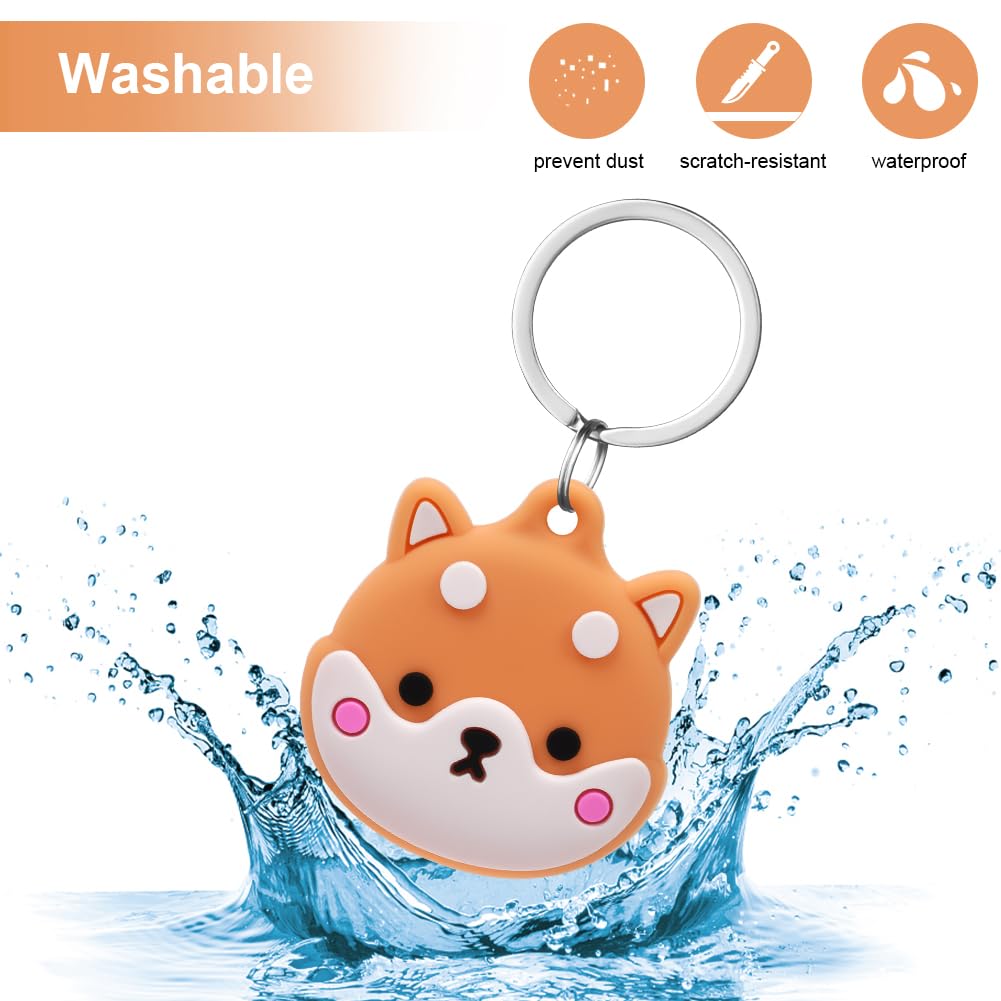 AXFEE Llavero para AirTag Silicona, Llaveros AirTag Funda Protectora, Llavero Portátil Impermeable, Regalo para Niños, Ancianos — view 4