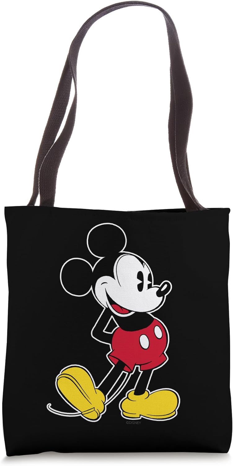 Disney Mickey Mouse Classic Pose Black Tote Bag