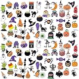 Ceenna 100 Pcs Halloween Enamel Pins Bulk Cute Cat Skull Ghost Skeleton Pumpkin Vampire Witch Bats Spider Lapel Pins Punk Horror Spooky Goth Brooches Halloween Accessories for Backpack Clothes Bags