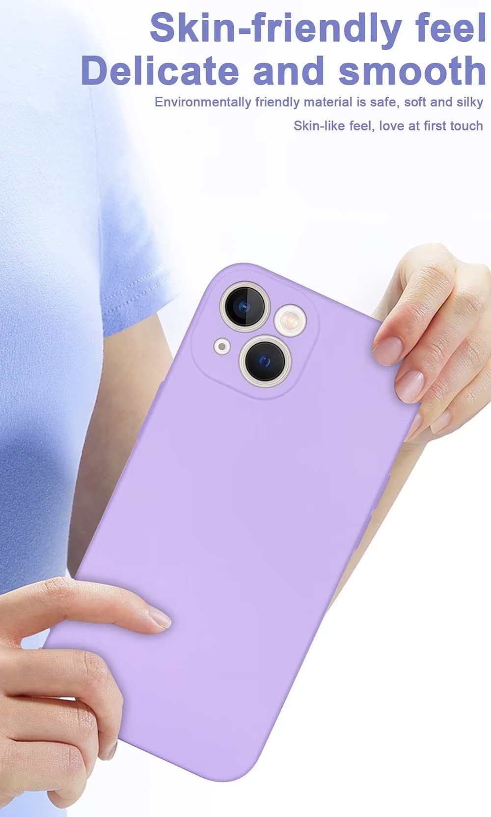 SEAHAI Cover per Oppo A57s / Oppo A57 4G, Custodia Sottile in Silicone Liquido in Gomma Gel Morbida con Fodera in Microfibra, Case Protettiva per