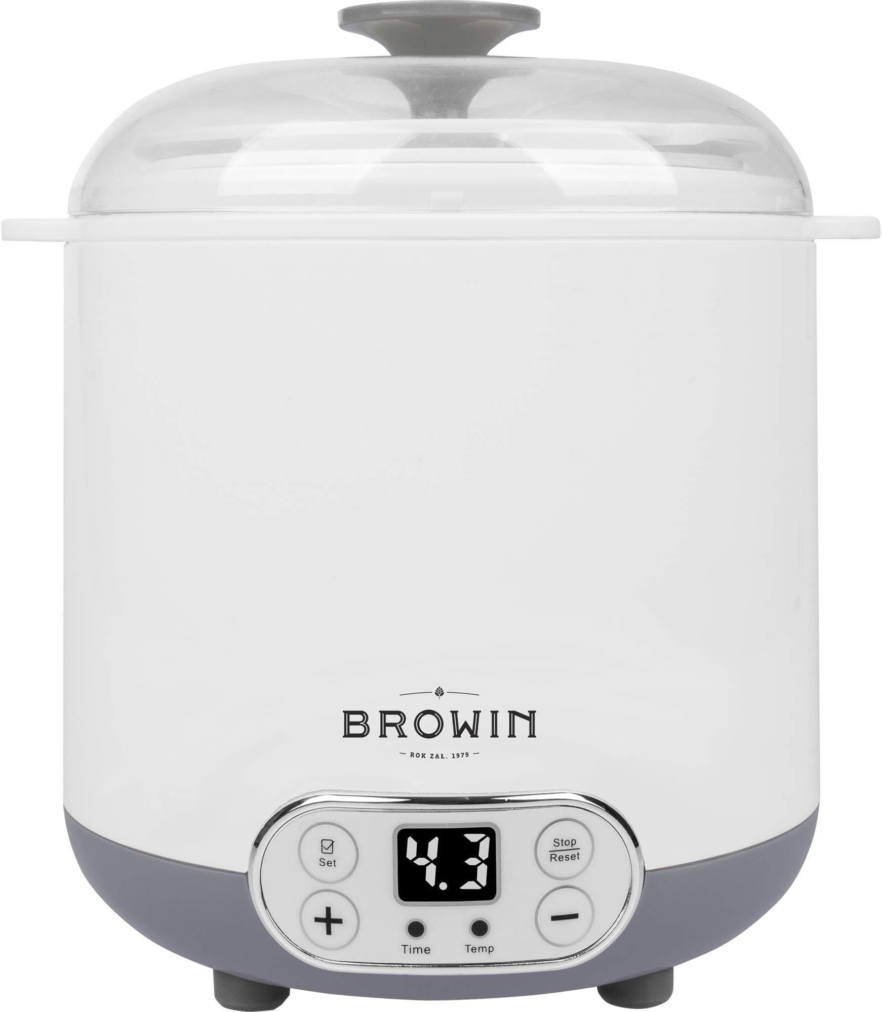 Browin 801013 Multifunctional Cheese and Yoghurt Device with 1.5 L Thermostat, White, Grey, Medium, Mittler
