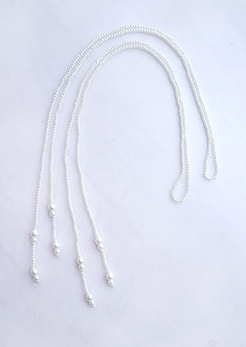 Pinzas de pelo con perlas de imitación, pinzas para trenzar el cabello, cadena de cabello largo, accesorios de bricolaje, banda de pelo de moda,