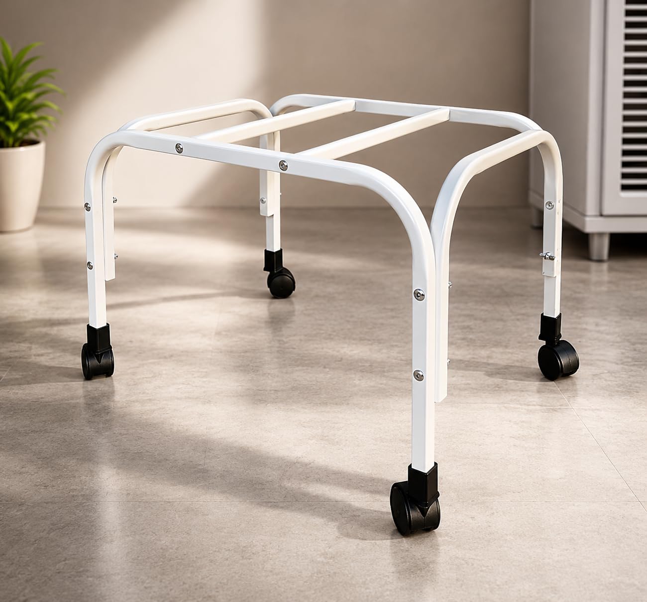 Heavy-Duty Cooler Stand with Wheels | Metal Trolley for Home & Outdoor | Rust-Resistant Black Finish | 360° Rotating Wheels | 100kg Load Capacity | Cooler Movable Stand-image-49