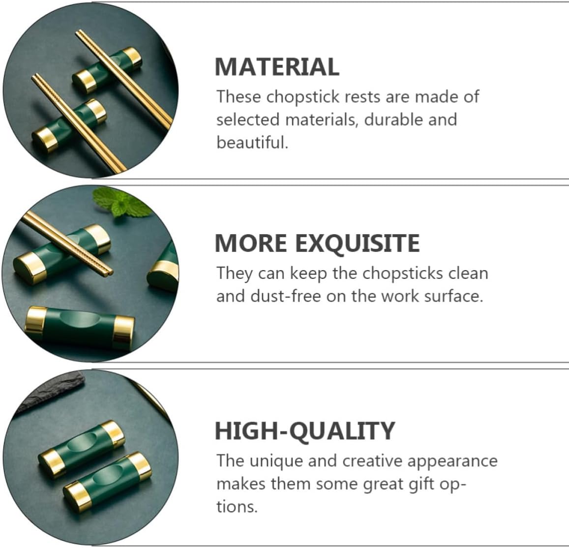 4pcs Chopstick Holder Rest for Tableware, Compact Storage Dining Table