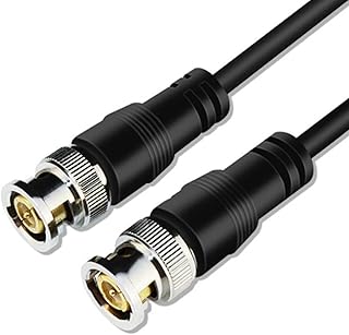 YSJJZRL BNC Male to BNC Male Coax Cable for Antenna Analyzer, CB Radio, Security CCTV Camera (1M)