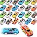 Adecortalk 28 Pcs Pull Back Cars for Kids, Mini Vehicles Toy Bulk Party Favor Racing Cars Toys for Toddlers Boys Girls Ages 3-8, Goodie Bag Stuffers Pinata Fillers