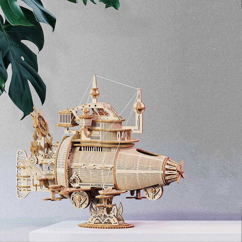 Drewniane puzzle 3D dla dorosłych, zestaw modeli do sklejania statków kosmicznych, mechaniczne drewniane puzzle, zestawy rzemieślnicze,dekoracje do domu prezenty urodzinowe 233 szt.