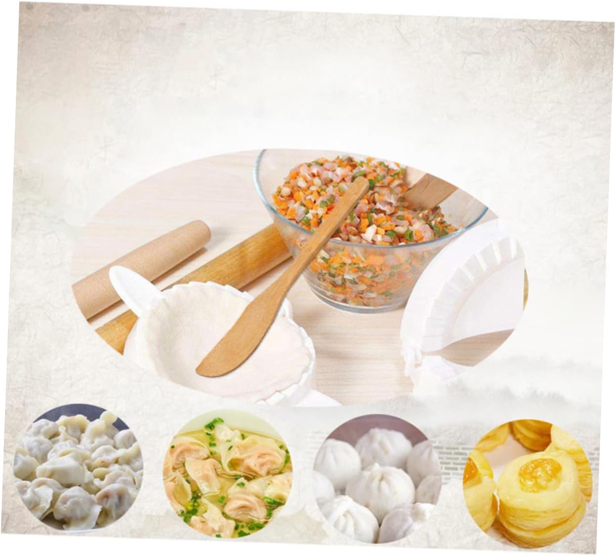 Dumpling Filling Spoon Spreaders Bamboo 10 Pcs for Cheese
