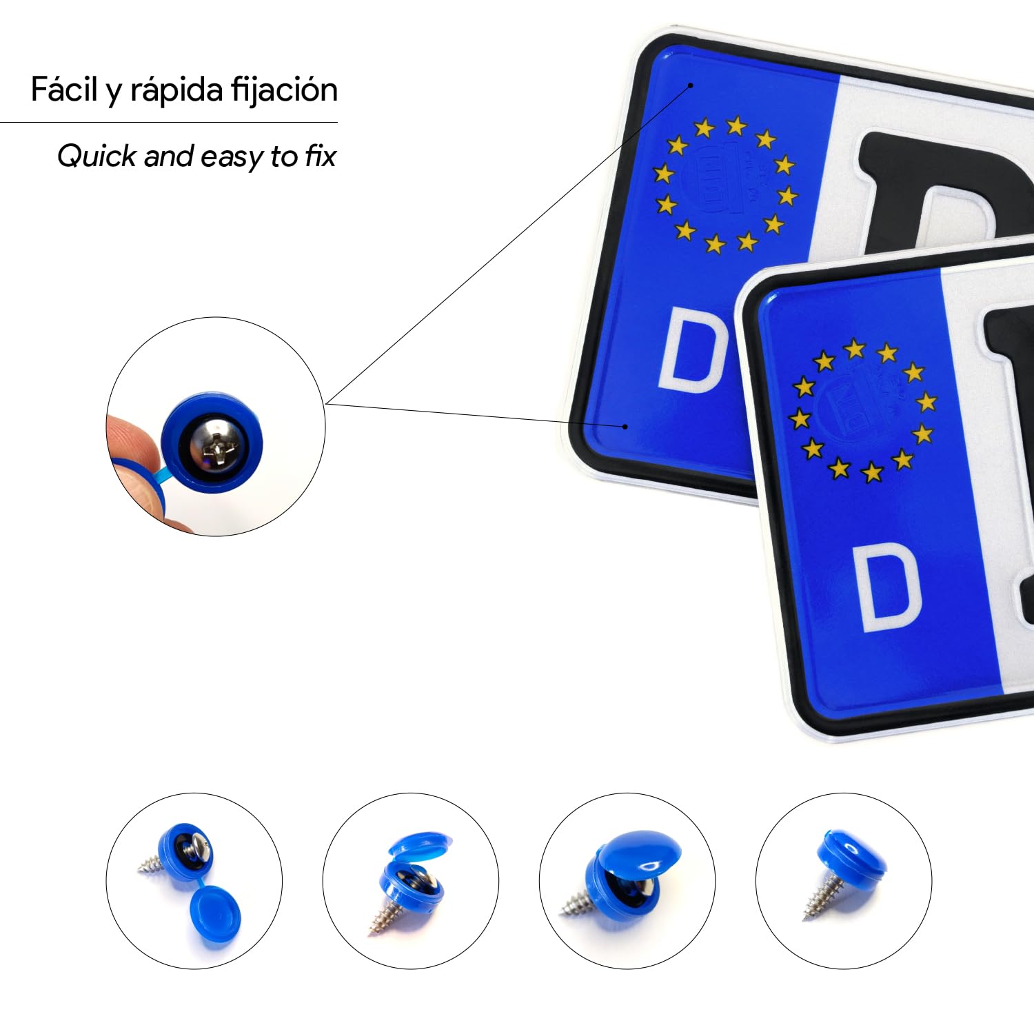 Kit Fissaggio Targa Con Rivetti Viti Bottoni Rondelle Agganci 38 - Foto 7
