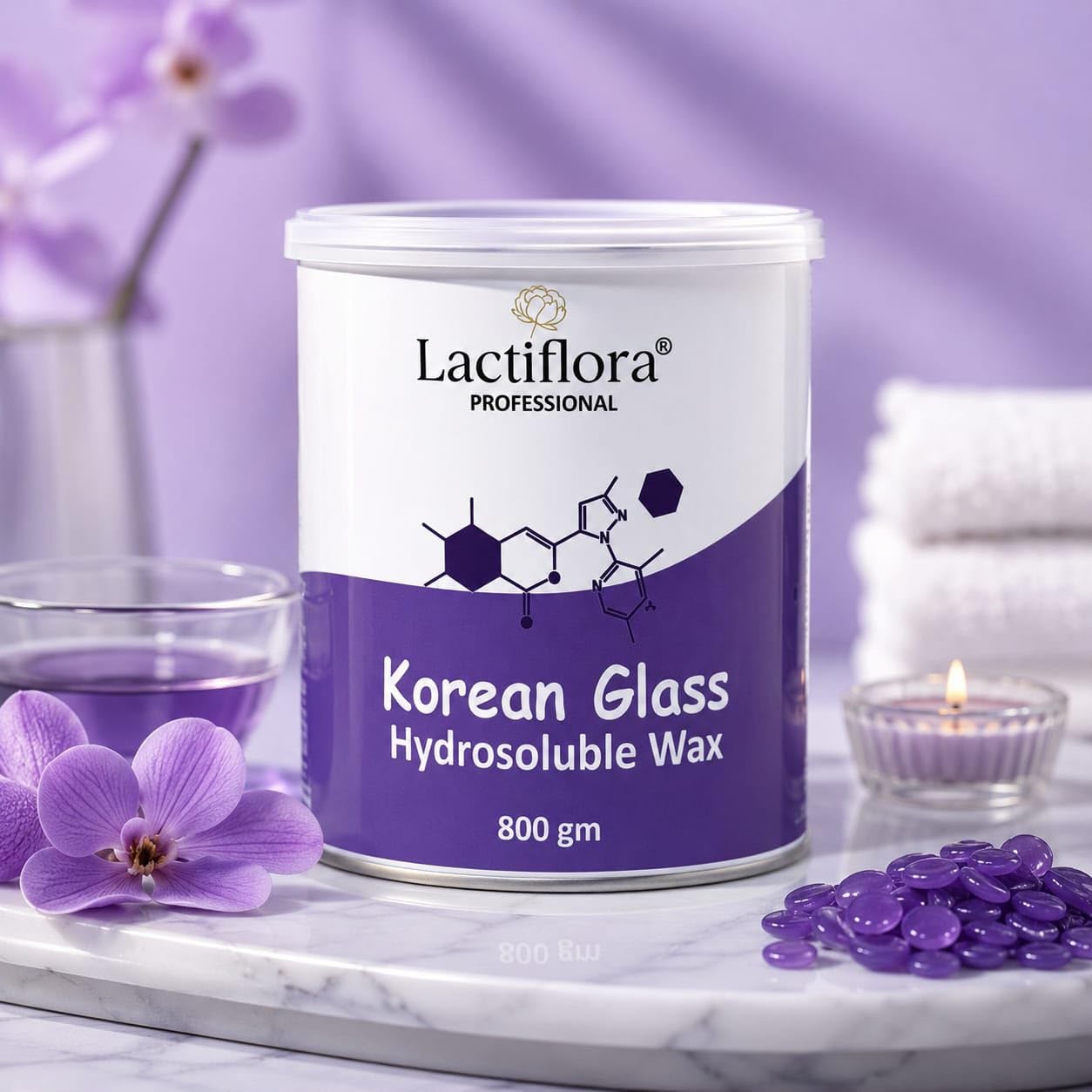 Lactiflora Korean Glass Hydrosoluble Wax, 800 gm | Gentle Hair Removal, Water-Washable Formula, Long Lasting Results, Sensitive Skin Safe, Paraben Free-image-34