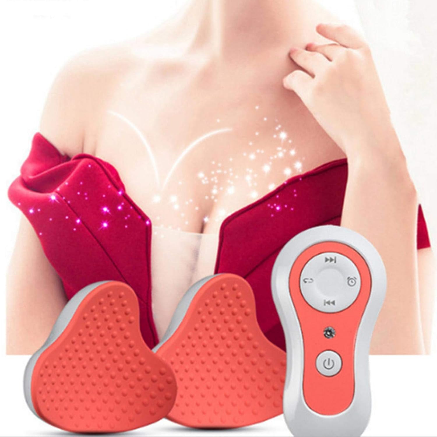 マッサージ 胸 胸部マッサージ器 電動豊胸器 胸垂れ拡大ブラジャー 小さな胸パンパン 電動胸 豊胸 美乳 美胸 胸マッサージ器 胸 胸部 乳房 胸エンハンサー 無線遠隔操作 胸の垂れを予防 - 日本のAmazon購入 - Doorzo