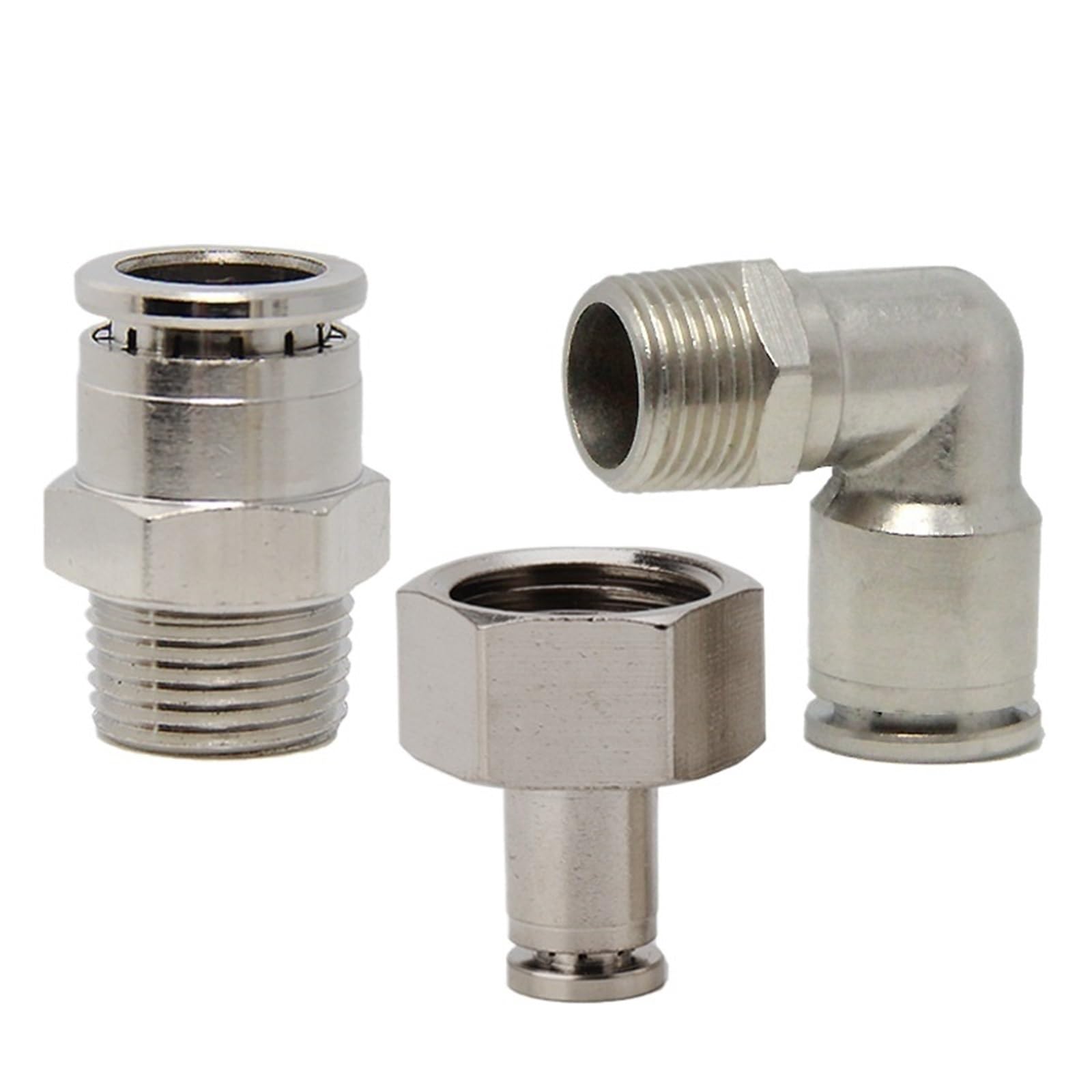 Pneumatico Metallo Tappi Rapidi Giunto Dritto Filo Esterno PC8-02 Ad Angolo Retto PL12-04 Interno PCF16-04 1 Pz(PL12-03)