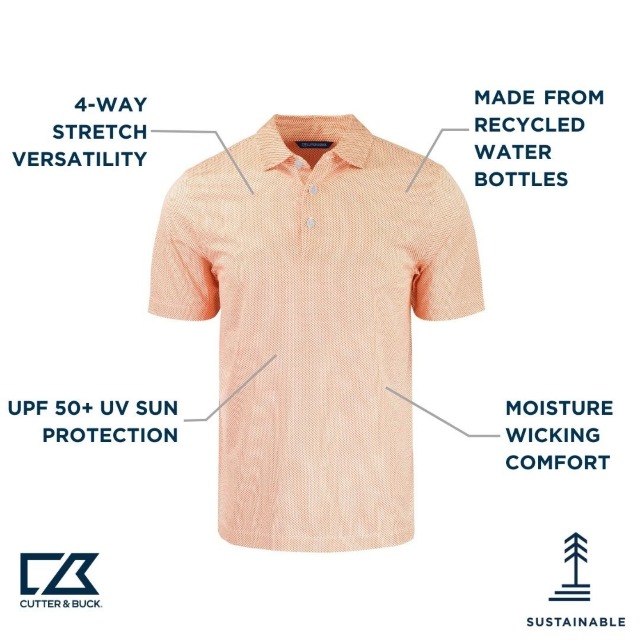 Polo para hombre Cutter & Buck Pike Eco Symmetry Bt miniatura 4