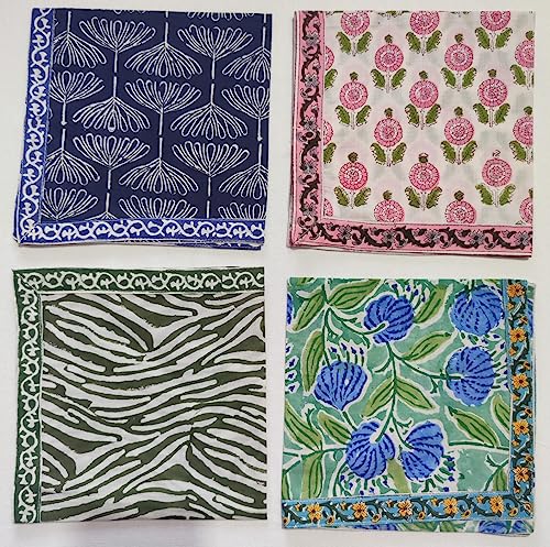 Indianhandicrafts SDTH1NIP012385N58 10 Pc Mix Lot Napkin Hand Made Napkins Set, Boho Cloth Dinner Napkins thumb #2