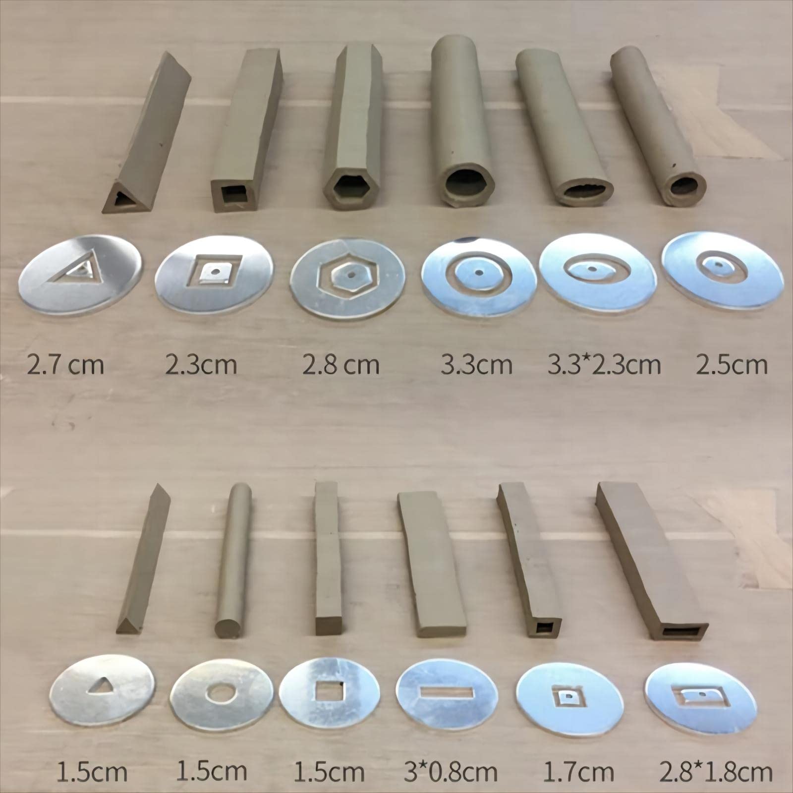 Clay extruder Tool，Clay Gun Tools are allocated 14 Different Plates for  Sculpting and Crafting with The Hand held Clay Extrusion Gun