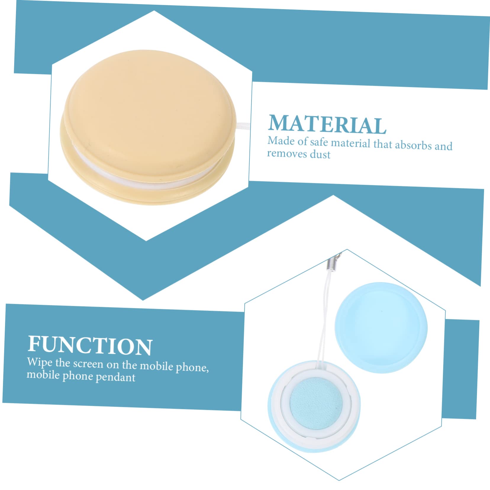 40 Pièces Pour Lunettes Lingettes Nettoyantes Pour Lunettes Lingettes D'écran Portables Nettoyeur D'écran Tactile Macrone Pour Écran Macaron Un Verre Plastique