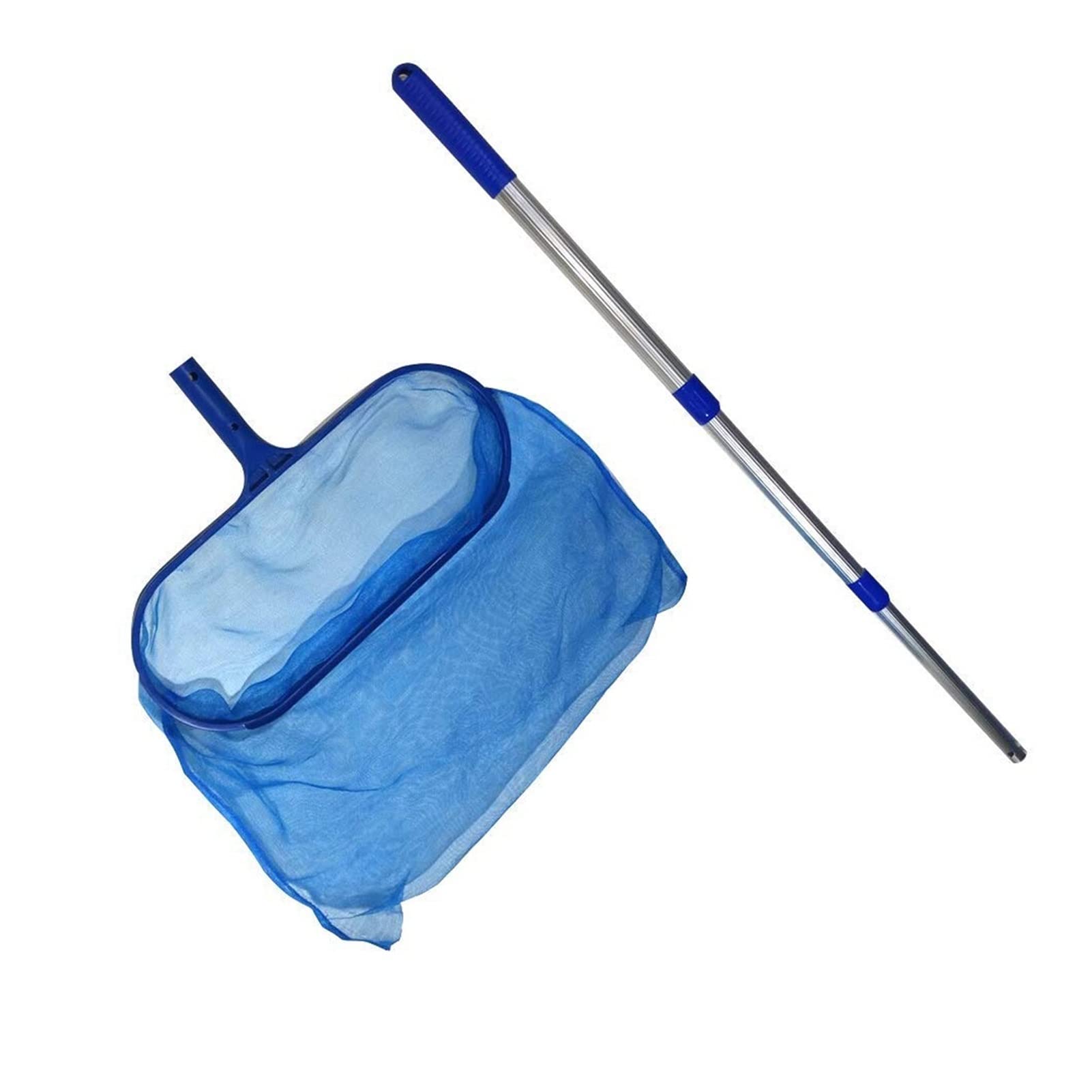 Questo retino per Skimmer da Piscina - 1 Pezzo con Asta telescopica per la Pulizia di laghetti, detriti e Foglie (Colore: 05)