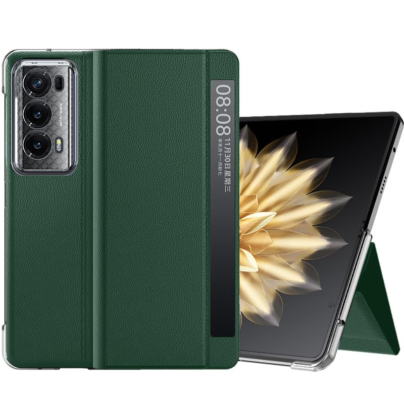 Lemxiee Case for Honor Magic V2 Cover, Flip PU Leather Case with