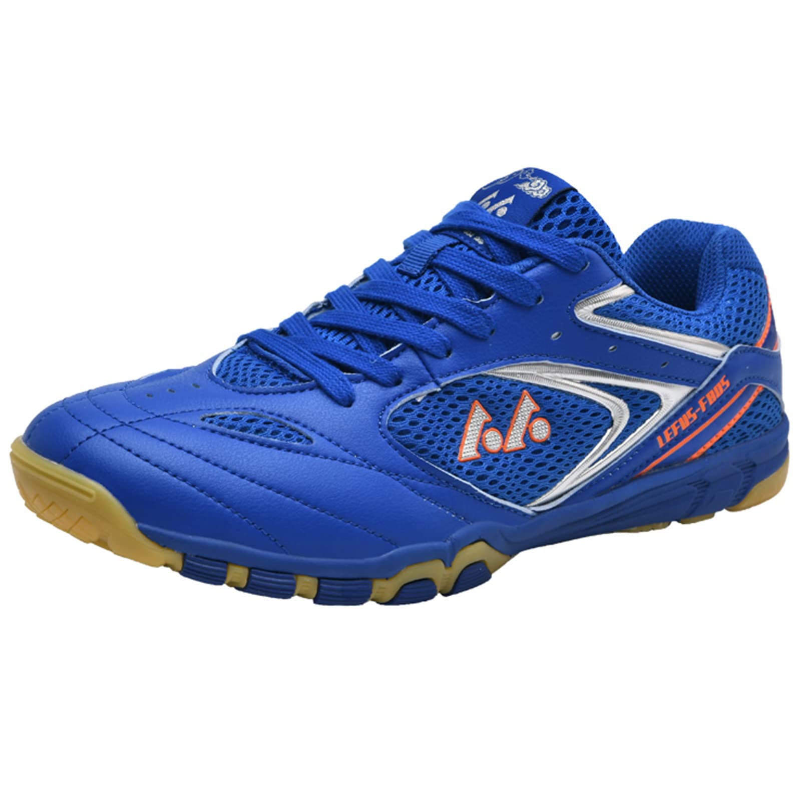 Zapatos De Tenis De Mesa para Hombres Y Mujeres Zapatillas Ligeras De Bádminton Transpirables para Adolescentes Y Estudiantes,Azul,45 EU