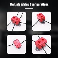 Vista 5 de Disyuntor de reinicio automático de 2 piezas de CC de 12 V-24 V, interruptor de reinicio automotriz con perno de tapa, interruptor de parada corta