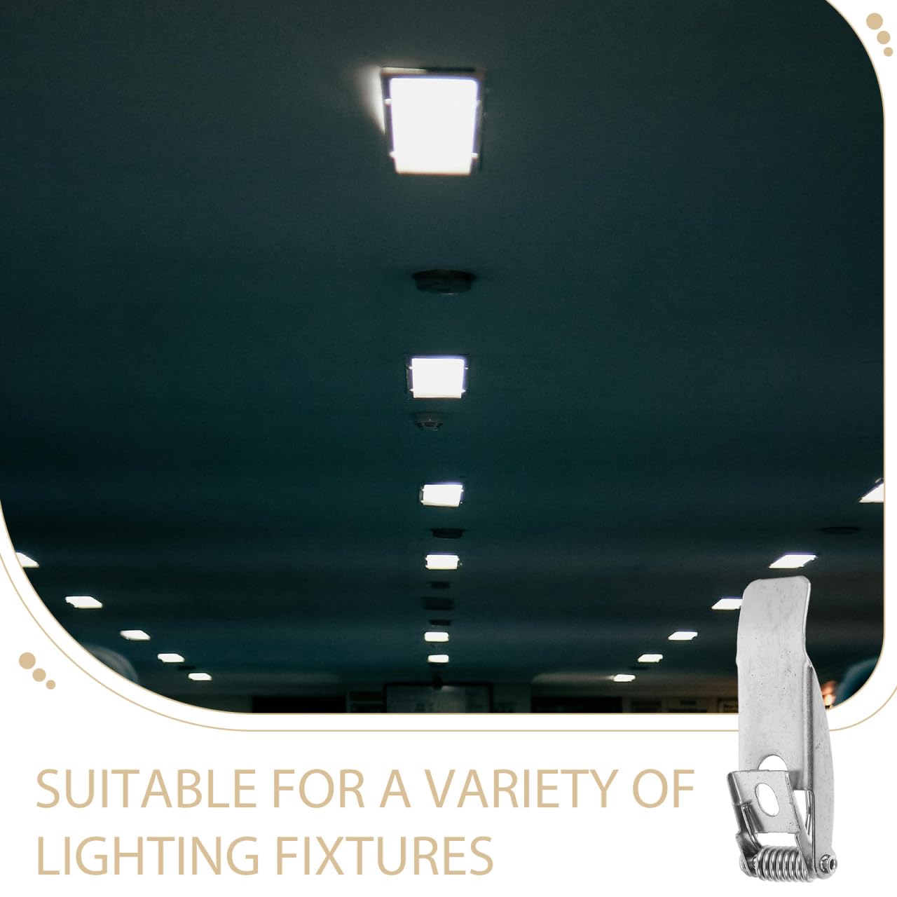 Hemobllo 10 Stück Federklemmen für Einbauleuchten Downlights | Werkzeuglose Montage, sicherer Halt, LED Deckenleuchten, Downlights Einbaustrahler, stabile Halterung, Ersatzfedern