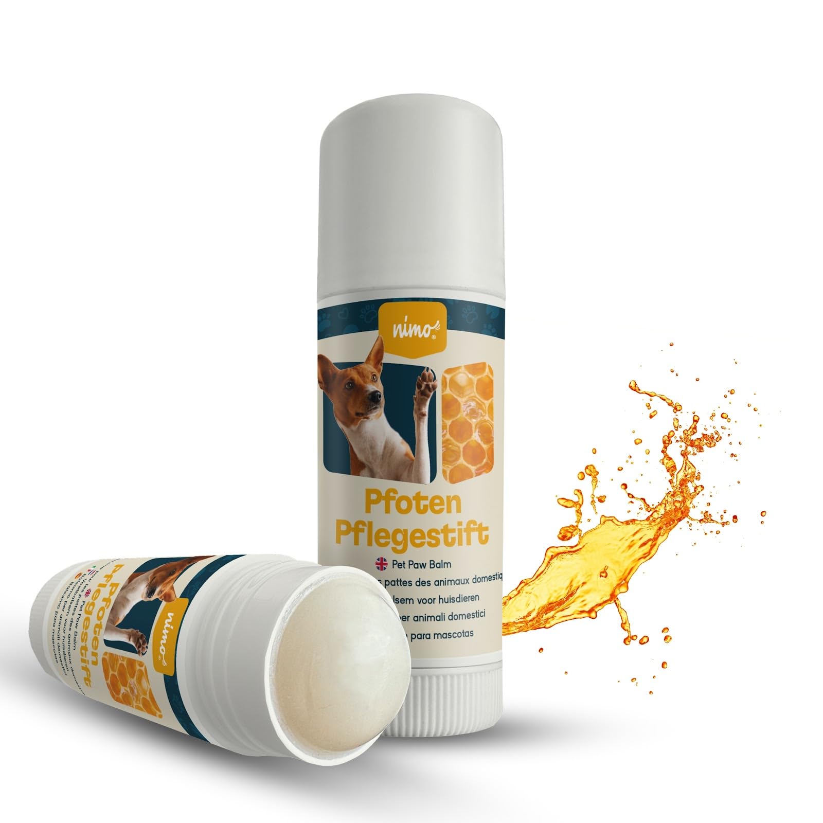 nimo® Paw Care Pen, Paw Balm for Dogs and Cats Paw Protection with Nourishing Beeswax & Propolis, Wound Protection for Dry Bunions