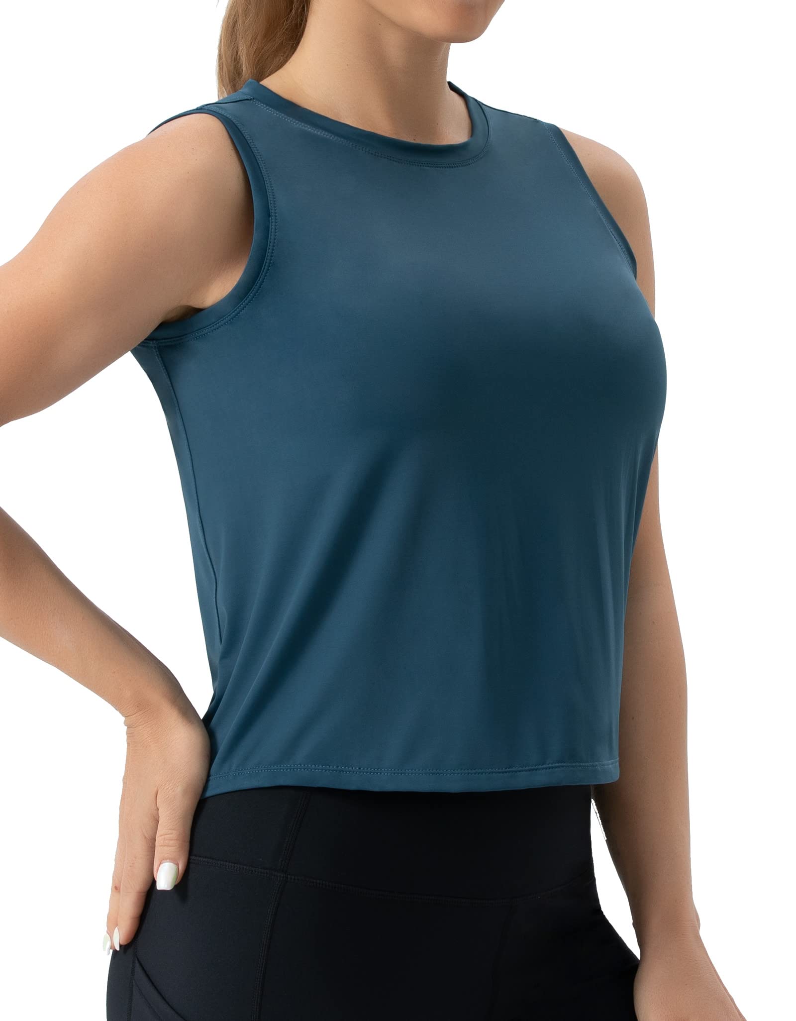 THE GYM PEOPLE Canotta Sportiva Donna, Top Palestra Fitness a Asciugatura Rapida con Tessuto Fresco - Canottiera Senza Maniche per Allenamento, Yoga, Corsa