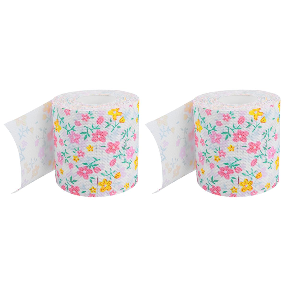 Papel higiénico rosa suave STOBAZA con estampado ecológico de mesa