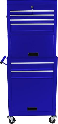 Miniatura 185 de Carro de herramientas de 4 cajones con ruedas, multifuncional, almacenamiento de herramientas, cajones, herramienta rodante, organizador