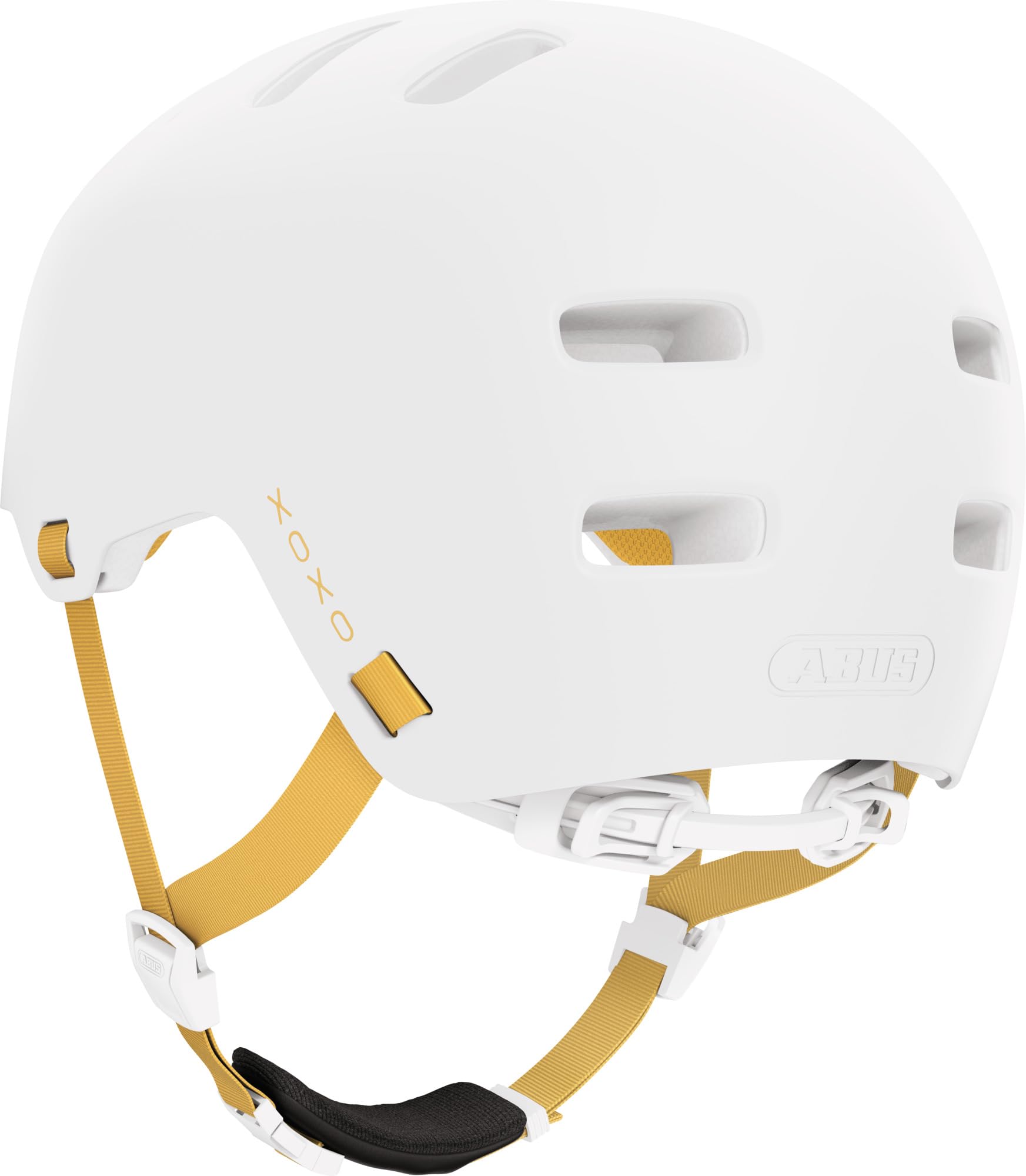 ABUS XOXO Bike Helmet - City Helmet in Skater Look - Helmet for Skateboard, Bike, Scooter - with Optimised Chin Pad - for Teenagers and Adults