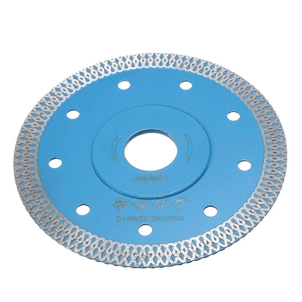 Amoladora de Corte de Diamante de 115/125 mm Disco de Rueda seco húmedo Fino para Piedra de mármol de baldosas de Porcelana, 125 mm