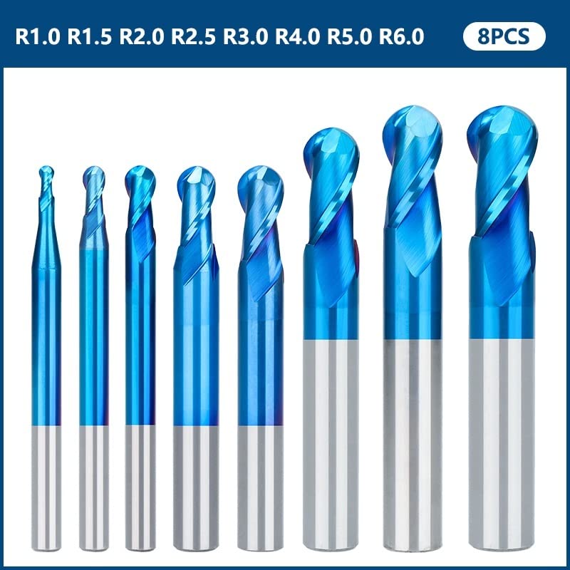 Fraise à bout sphérique hélicoïdale 2 cannelures PVC et MDF - 2
