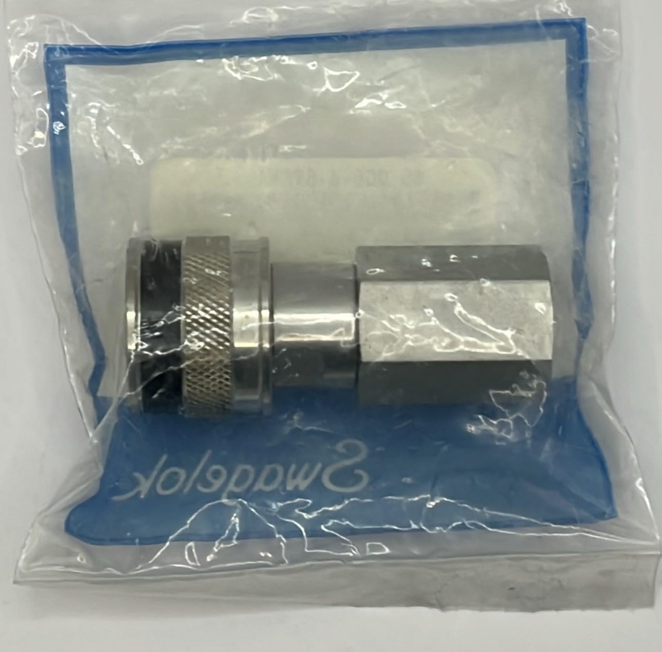 SS-QC6-B-6PFK1 | Swagelok QC Series Quick Connect, QC6 Body (Valved) x 3/8" Female : NPT, 316 Stainless, Keyed "Black"