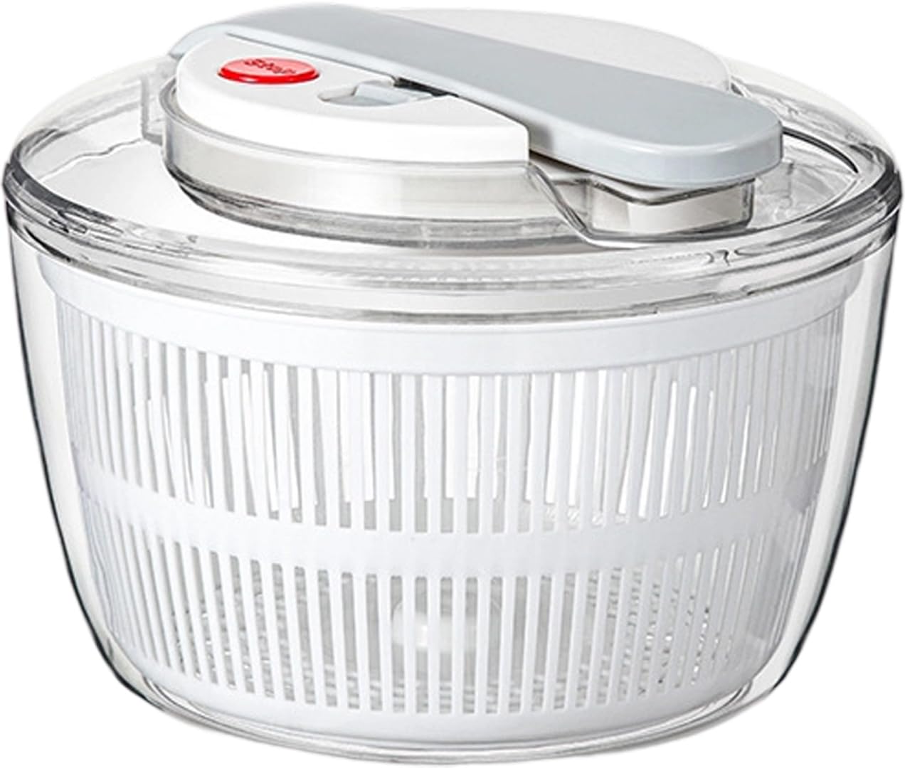 Tsophreniq Multifunctional Easy Press Vegetable Salad Spinner Washer Dryer Drainer Mixer with Lid for Kitchen Picnics Salad Spinner