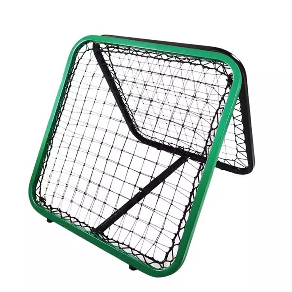 zktoermn Portable Soccer Rebounder Rebound Net, Football Training Gifts, Aids & Device Multi Angle Adjustment for Kids Teens & All Ages