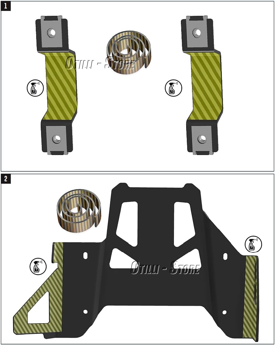 Motorcycle Black Center Stand Skid Plate Center Stand Protection Plate Fits for BMW R1300GS 2023 2024
