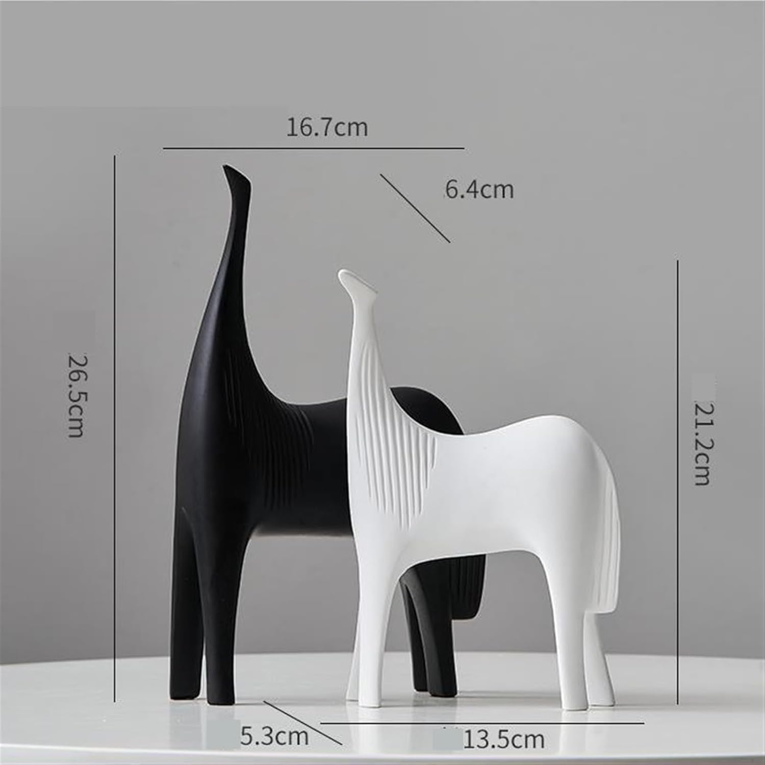 デスクオーナメント 2個 像 装飾 ホーム オフィス 装飾 オーナメント デスク 本棚 (カラー: D) (A)