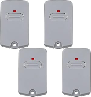 RB741 Remote Works Compatible with GTO RB741/ FM135 Remote, Compatible with Mighty Mule Gate Opener FM135 Transmitter Control, Single Button Gate Controller Garage Door Transmitter (Gray White,4 Pcs)