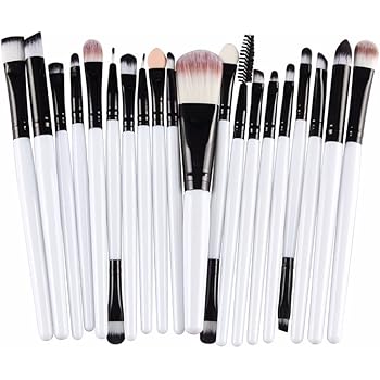 Amazon Com Wuyimc Juego De Brochas De Maquillaje Profesional 20 Brochas De Maquillaje Esenciales Para Sombra De Ojos Delineador De Ojos Base Colorete Labios Polvos Crema Liquido Beauty