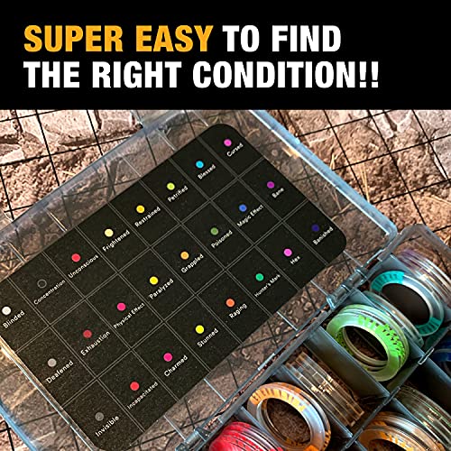 image for TIDYBOSS 96 PCS Status Effects Markers | DND Figures Acrylic 24 Condit