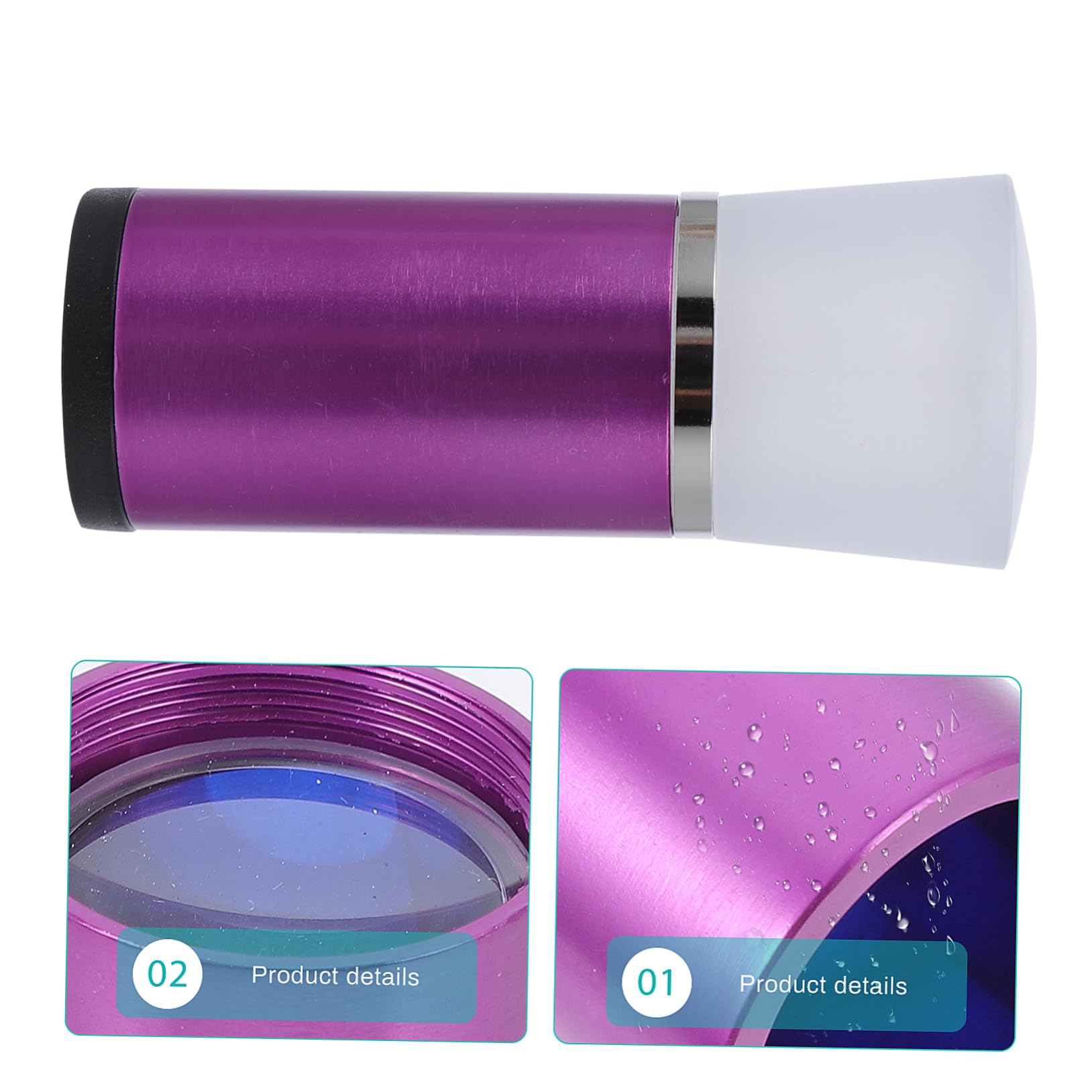 GOOHOCHY Quality Alloy Material Jewelry Magnifier 10x Loupe Magnifying Glass Square Magnifier for Diamond Testing