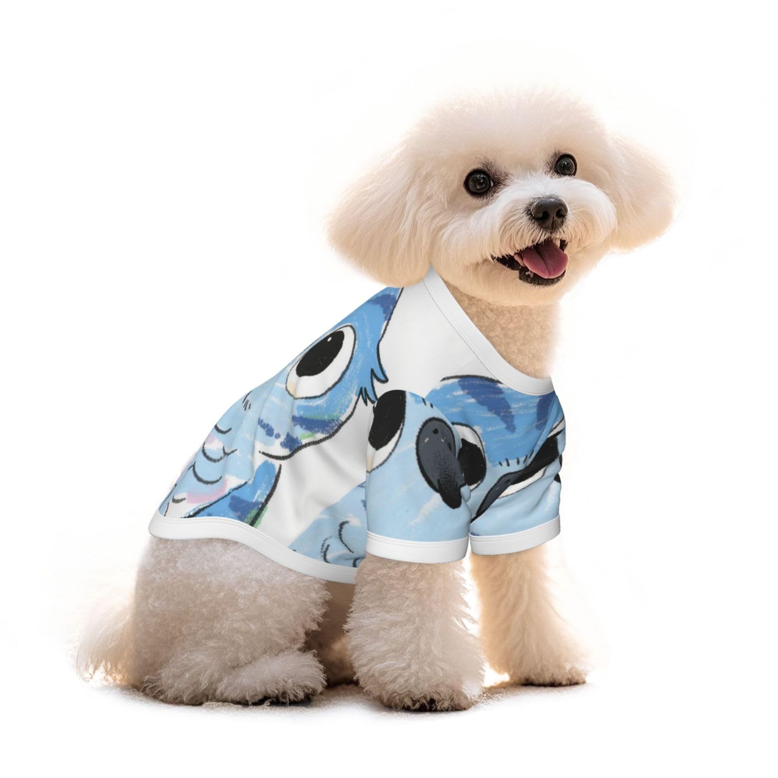 T-shirt pour chien en pur coton léger et respirant pour teckel et petit chiot
