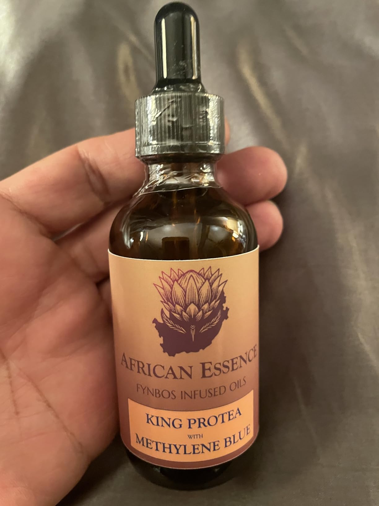 African Essence Fynbos Infused Oils Methylene Blue Skin Serum, Glass Skin African Protea Skin Serum for Age-Tempering, Hydration, Moisturizing, Free-Radical Gathering