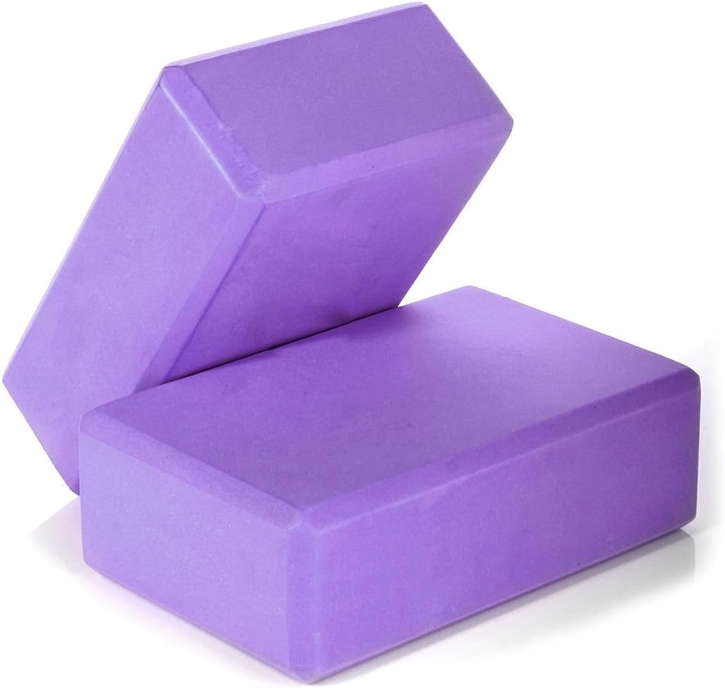 2 Yoga Block Brick Foaming Foam Home Exercise Fitness Gym Sport Tool Purple, #177, Yoga Blocks, 22.5x14.5x7.5cm